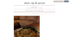 Desktop Screenshot of chewsipandsavour.tumblr.com