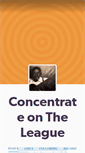 Mobile Screenshot of concentrateontheleague.tumblr.com