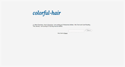 Desktop Screenshot of colorful-hair.tumblr.com