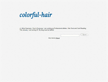 Tablet Screenshot of colorful-hair.tumblr.com