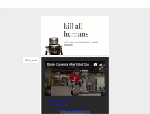 Tablet Screenshot of killallhumans.tumblr.com