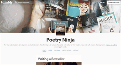 Desktop Screenshot of poetryninja.tumblr.com
