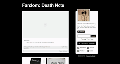 Desktop Screenshot of deathnotelove.tumblr.com