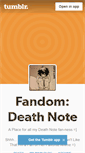 Mobile Screenshot of deathnotelove.tumblr.com