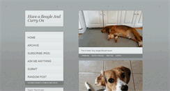 Desktop Screenshot of haveabeagle.tumblr.com