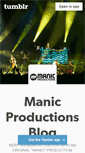 Mobile Screenshot of manicproductions.tumblr.com