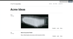Desktop Screenshot of acmeideas.tumblr.com