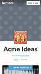 Mobile Screenshot of acmeideas.tumblr.com