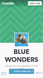Mobile Screenshot of bluewonders.tumblr.com