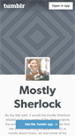 Mobile Screenshot of mostlysherlock.tumblr.com