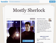 Tablet Screenshot of mostlysherlock.tumblr.com