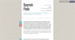 Desktop Screenshot of dyspraxicpanda.tumblr.com