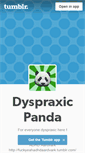 Mobile Screenshot of dyspraxicpanda.tumblr.com