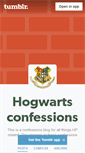 Mobile Screenshot of hogwartsconfessions.tumblr.com