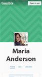 Mobile Screenshot of mariauanderson.tumblr.com
