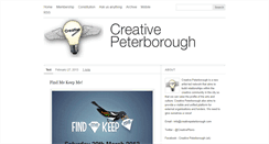 Desktop Screenshot of creativepeterborough.tumblr.com