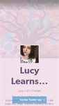 Mobile Screenshot of lucylearns.tumblr.com