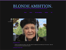 Tablet Screenshot of blonde-ambition.tumblr.com