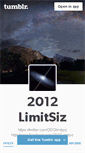 Mobile Screenshot of 2012limitsiz.tumblr.com