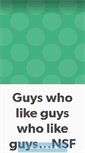 Mobile Screenshot of justguys.tumblr.com