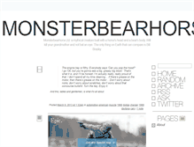 Tablet Screenshot of monsterbearhorse.tumblr.com