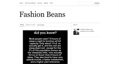 Desktop Screenshot of fashionbeans.tumblr.com
