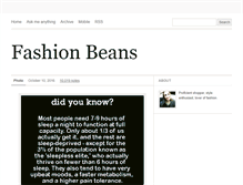 Tablet Screenshot of fashionbeans.tumblr.com