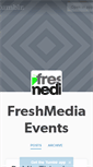 Mobile Screenshot of freshmediaevents.tumblr.com