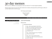 Tablet Screenshot of 30daymemes.tumblr.com