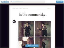 Tablet Screenshot of inthesummersky.tumblr.com