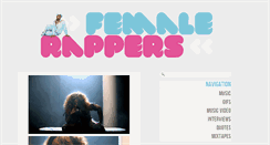 Desktop Screenshot of femalerappers.tumblr.com
