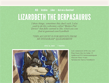 Tablet Screenshot of lizardart.tumblr.com