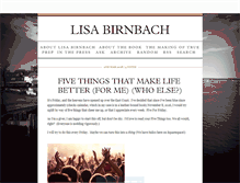 Tablet Screenshot of lisabirnbach.tumblr.com