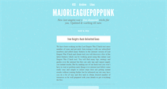Desktop Screenshot of majorleaguepoppunk.tumblr.com