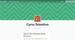 Desktop Screenshot of cyrustolentino.tumblr.com