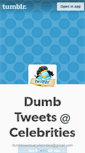 Mobile Screenshot of dumbtweetsatcelebrities.tumblr.com