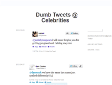 Tablet Screenshot of dumbtweetsatcelebrities.tumblr.com