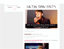 Tablet Screenshot of coltondixonfacts.tumblr.com