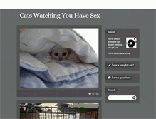 Tablet Screenshot of catswatchingyouhavesex.tumblr.com