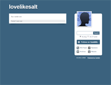 Tablet Screenshot of lovelikesalt.tumblr.com