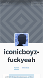 Mobile Screenshot of iconicboyz-fuckyeah.tumblr.com