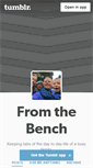 Mobile Screenshot of fromthebench.tumblr.com