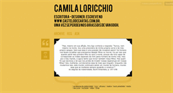 Desktop Screenshot of camilaloricchio.tumblr.com