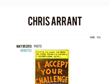 Tablet Screenshot of chrisarrant.tumblr.com