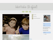 Tablet Screenshot of hebertbabies.tumblr.com