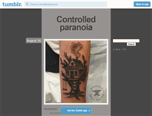 Tablet Screenshot of controlledparanoia.tumblr.com