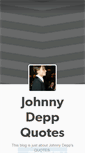 Mobile Screenshot of johnnydeppquotes.tumblr.com