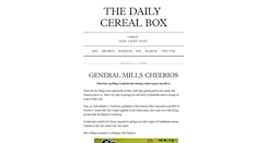 Desktop Screenshot of dailycerealbox.tumblr.com