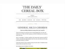 Tablet Screenshot of dailycerealbox.tumblr.com