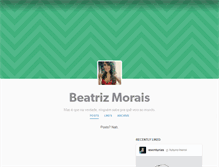 Tablet Screenshot of beatrizmorais.tumblr.com